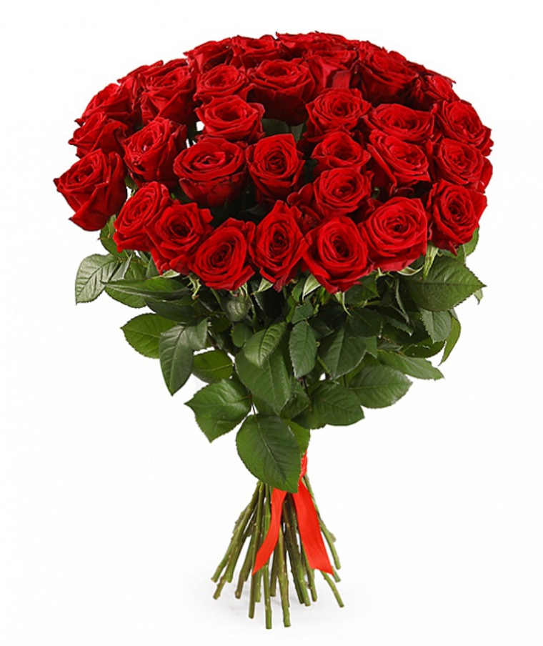 Букет красных роз (35 шт.)